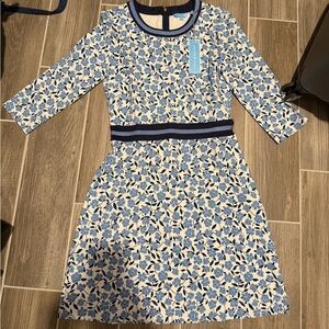Draper James Blue and White Floral Kids Dress